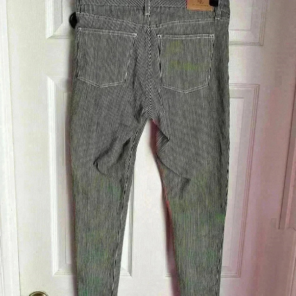 Lauren by Ralph Lauren Black and White Striped Denim - Picture 3 of 4